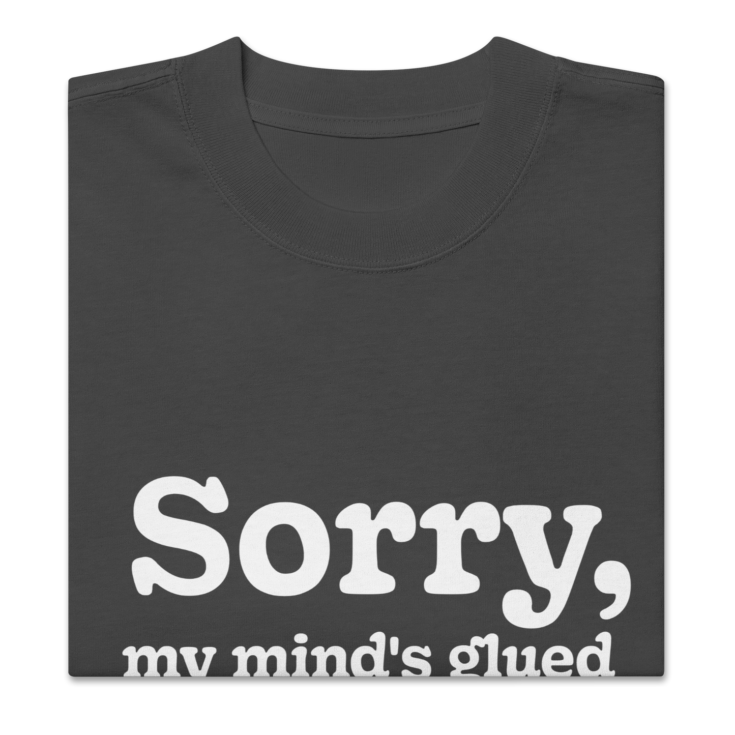 Sorry, my mind's glued in a collage realm! Oversized faded t-shirt